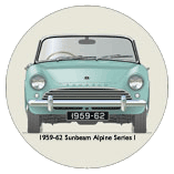 Sunbeam Alpine Series I 1959-60 Coaster 4